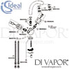 Ideal Standard Duro Sink Mixer Kitchen Tap Spare Parts